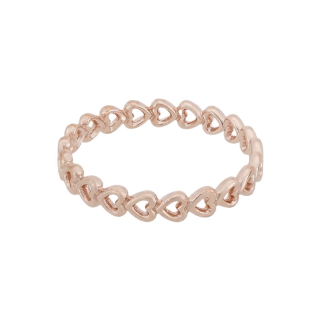 180177 (W) Pandora Rose Heart Ring Rose Gold Plated