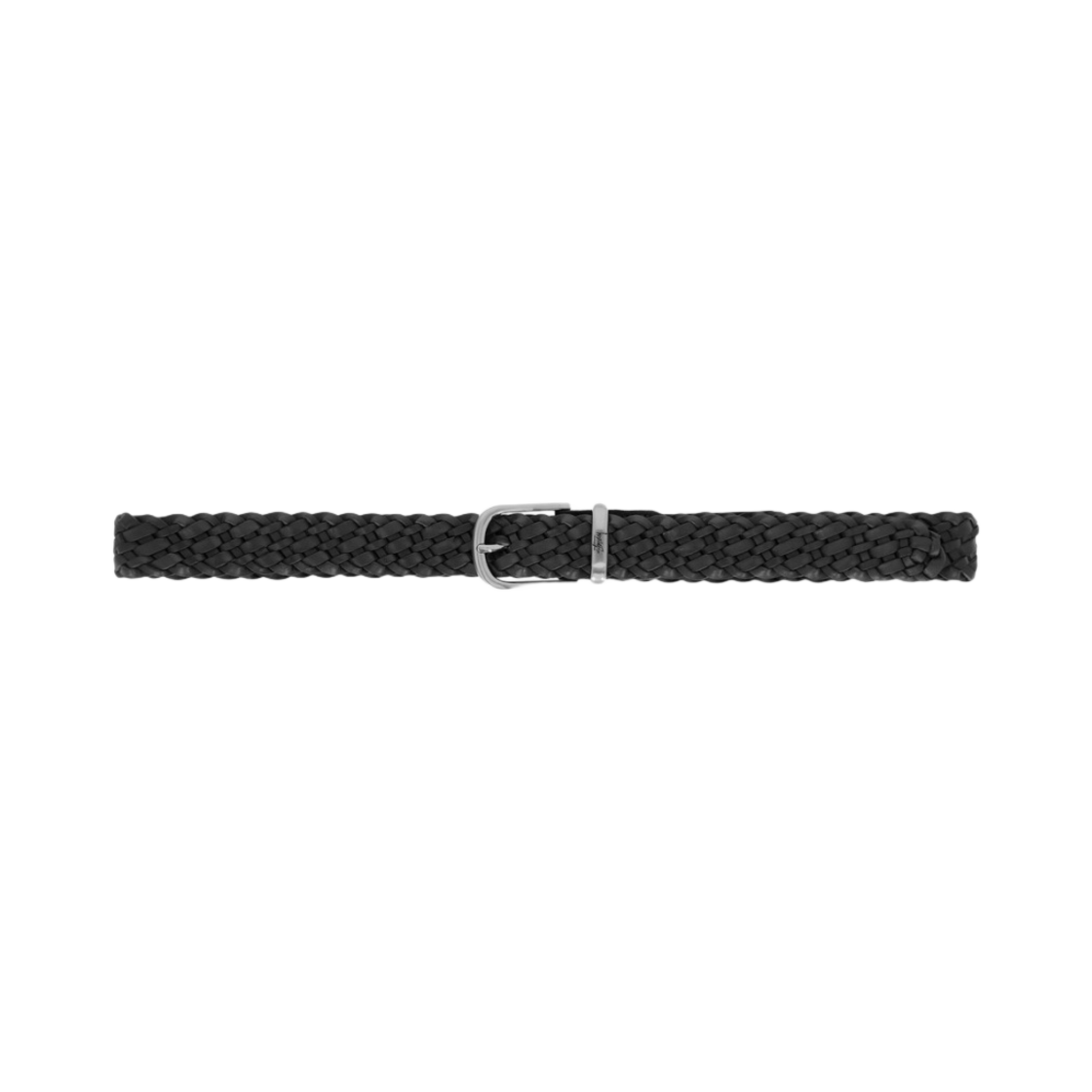 135180 Stussy Braided Leather Belt Black