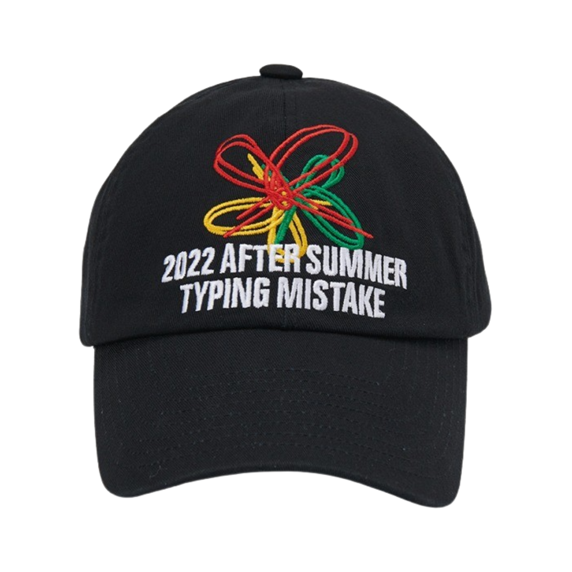2202TMHA001OBK Typing Mistake 22 After Summer Embroidery Ball Cap Black - 22FW