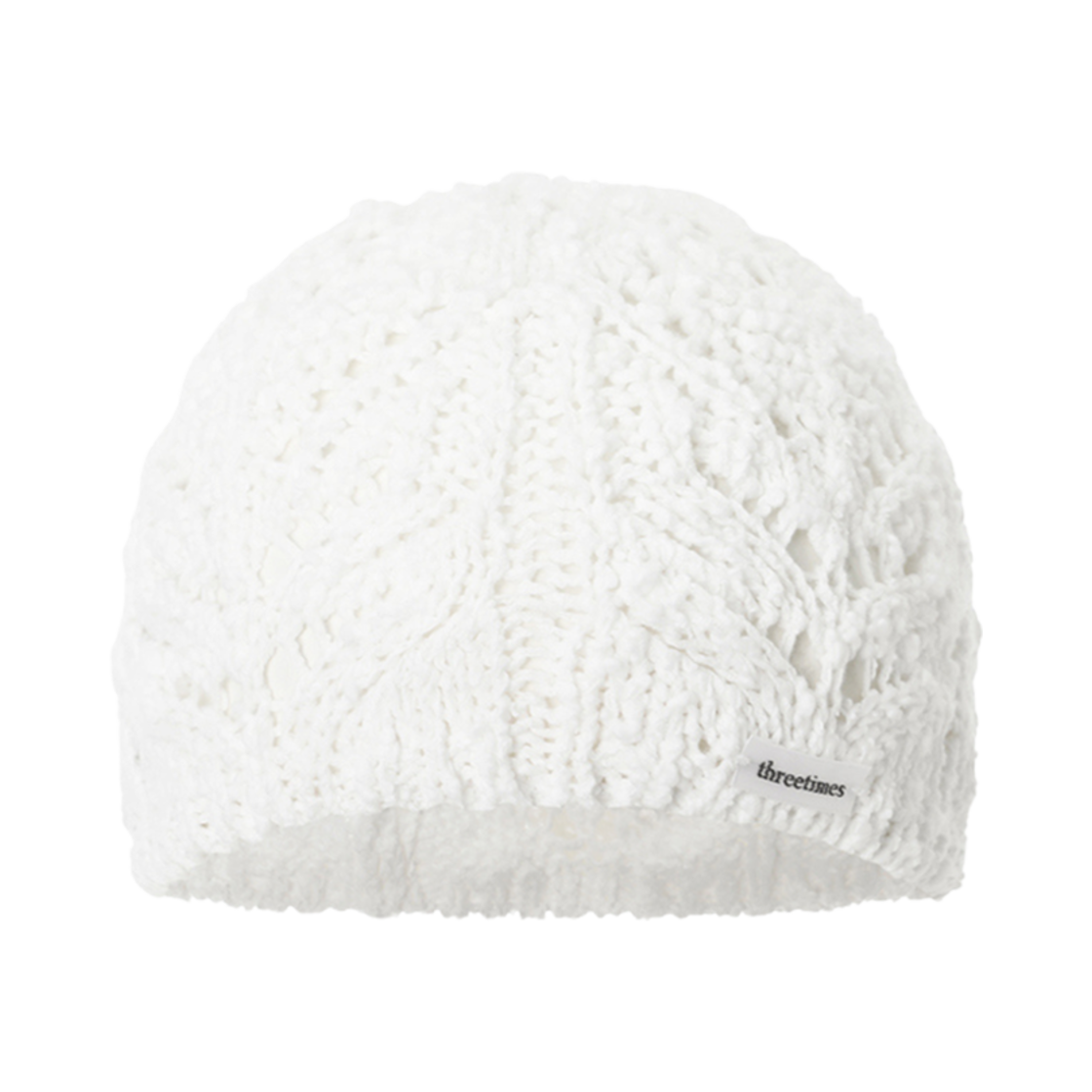 (W) 쓰리타임즈 헤븐 비니 화이트((W) Threetimes Heaven Beanie White)