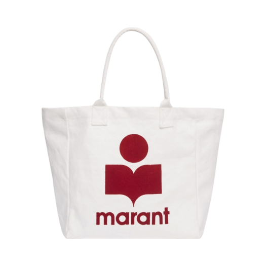 PM0020-00M006M-23EC Isabel Marant Yenky Canvas Bag Ecru Red