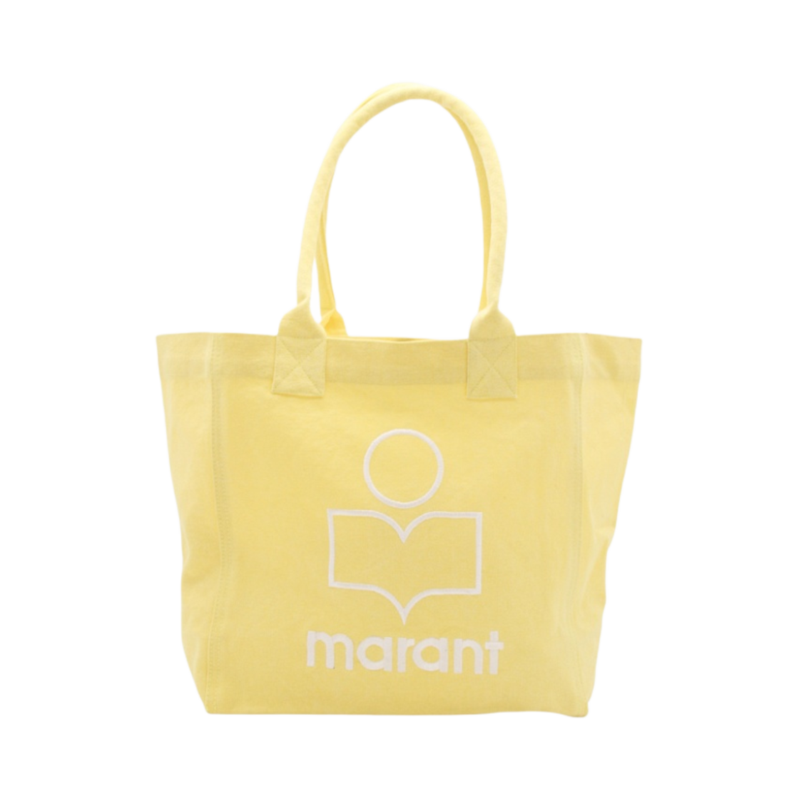 이자벨 마랑 스몰 옌키 로고 토트백 라이트 옐로우 - 23SS(Isabel Marant Small Yenky Logo Tote Bag Light Yellow - 23SS)