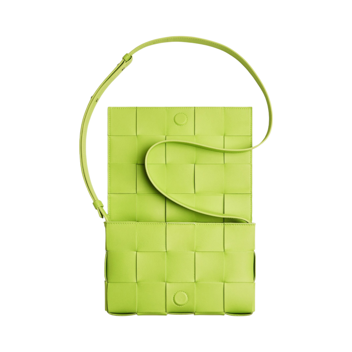 보테가 베네타 램스킨 레더 카세트백 에시드 키위(Bottega Veneta Lambskin Leather Cassette Acid Kiwi) - 2