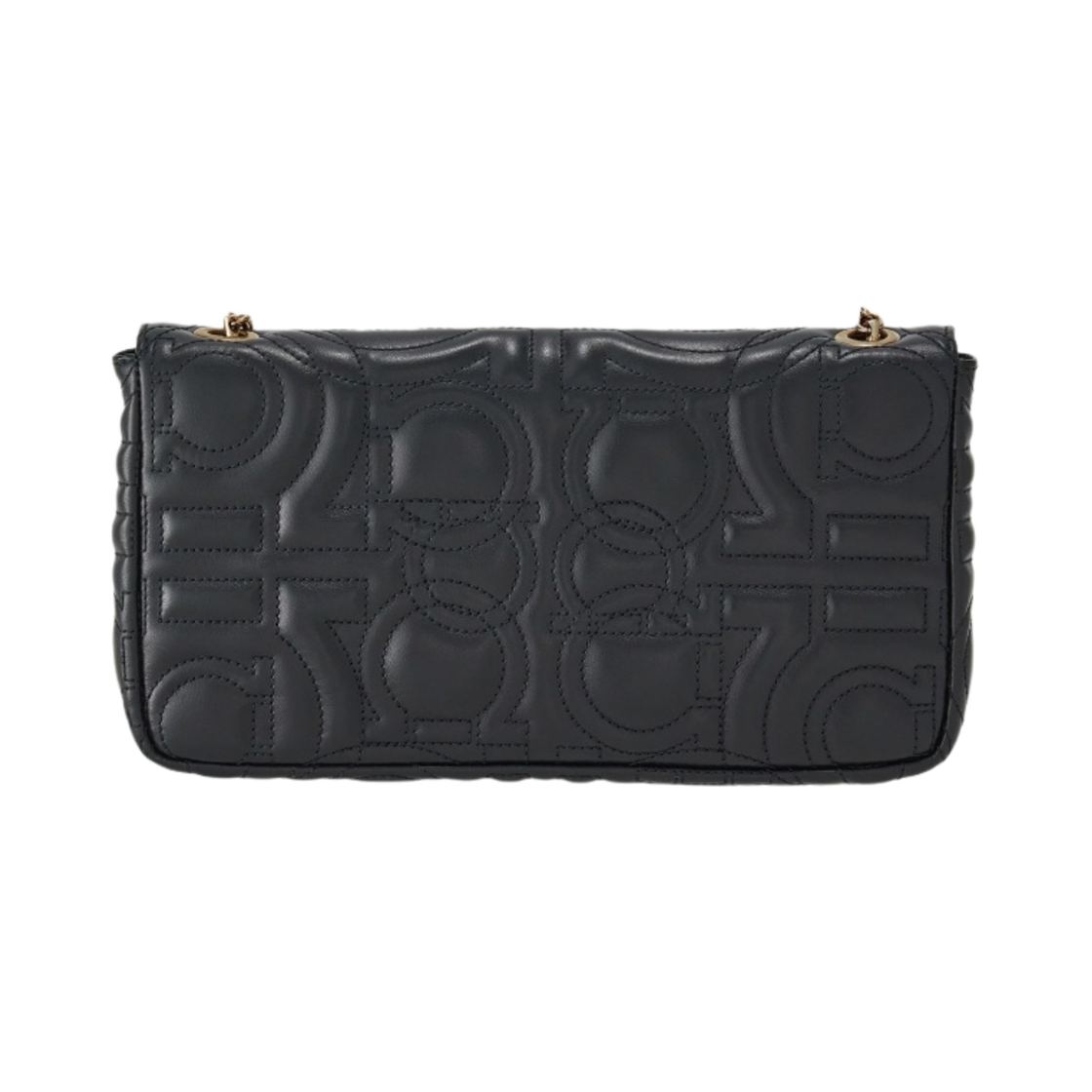 페라가모 미니 퀼티드 간치니 백 블랙(Ferragamo Mini Quilted Gancini Bag Black) - 3