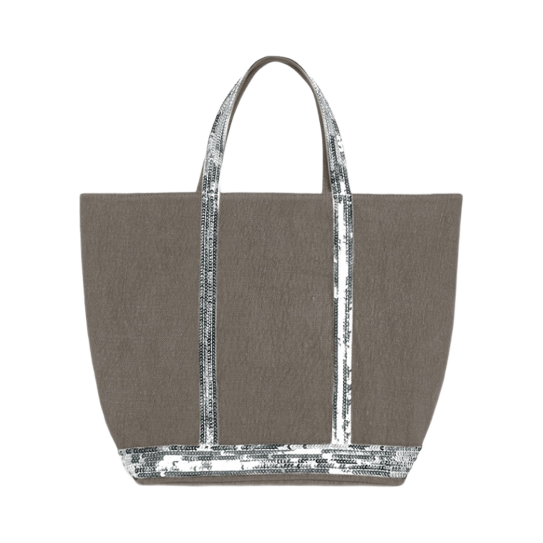 바네사 브루노 리넨 M 카바스 토트 라임스톤(Vanessa Bruno Linen M Cabas Tote Limestone) - 1