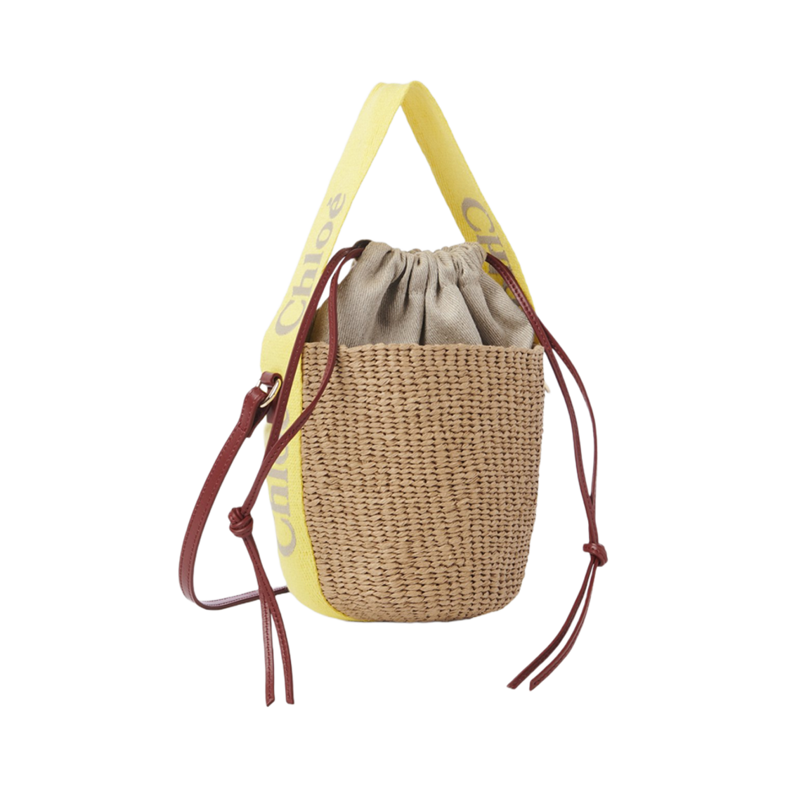끌로에 스몰 우디 베스킷 옐로우 베이지(Chloe Small Woody Basket Yellow Beige) - 2
