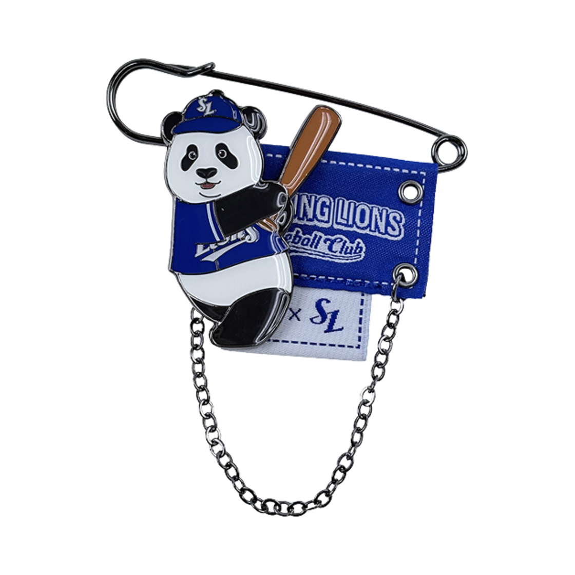 삼성 라이온즈 x 바오패밀리 후이 야구선수 핀(Samsung Lions x Bao Family Hui Baseball Player Pin)