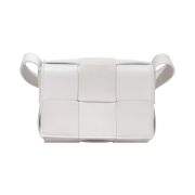 Bottega Veneta Mini Leather Cassette White