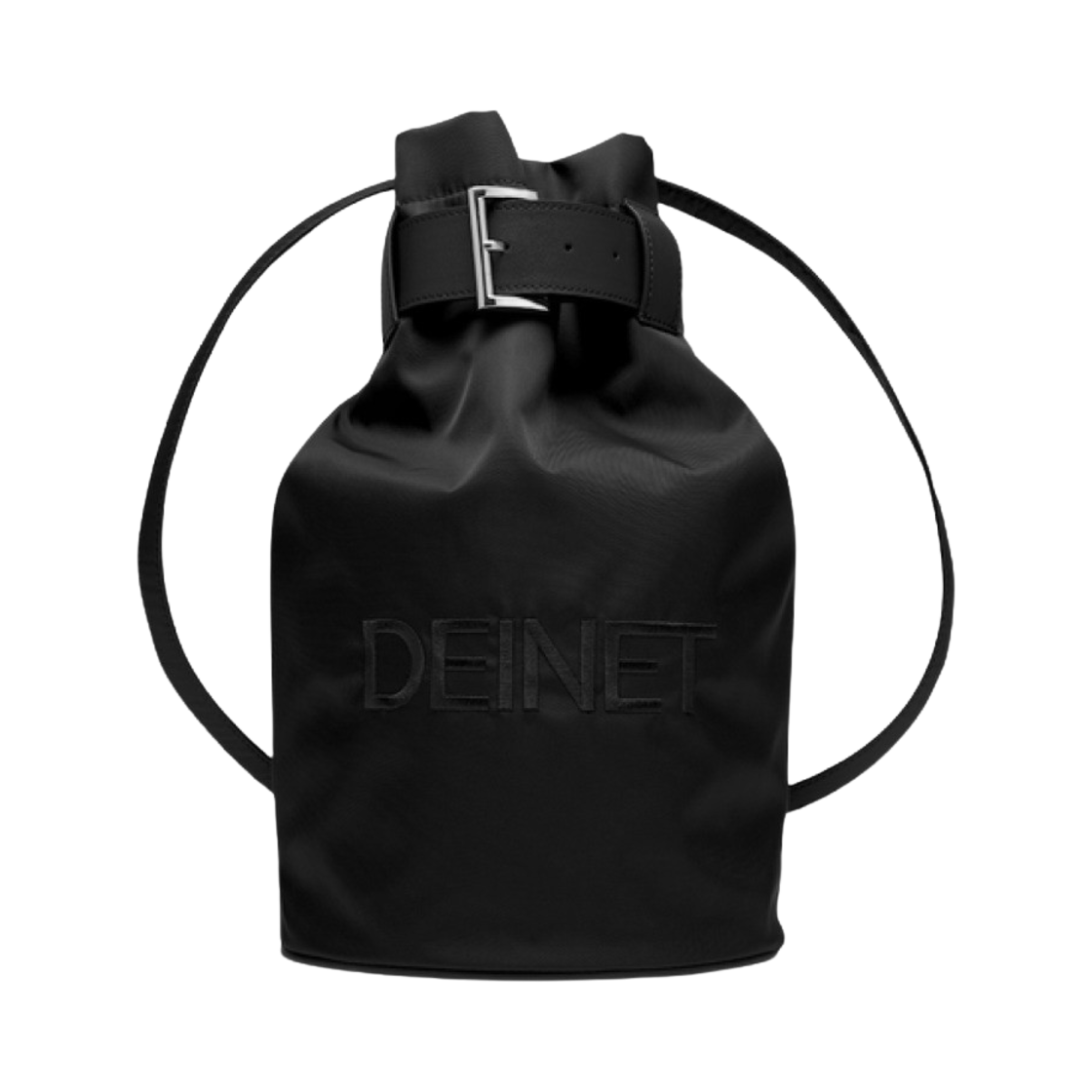 (W) 다이닛 로고 버킷백 블랙((W) Deinet Logo Bucket Bag in Black)