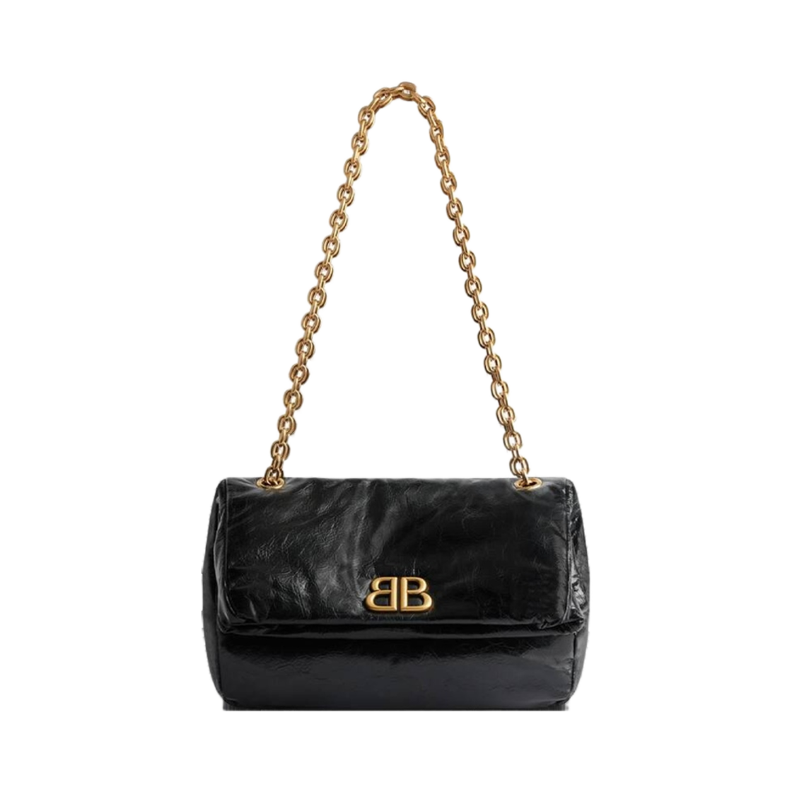 7659662AAR81000 Balenciaga Monaco Small Chain Bag Black