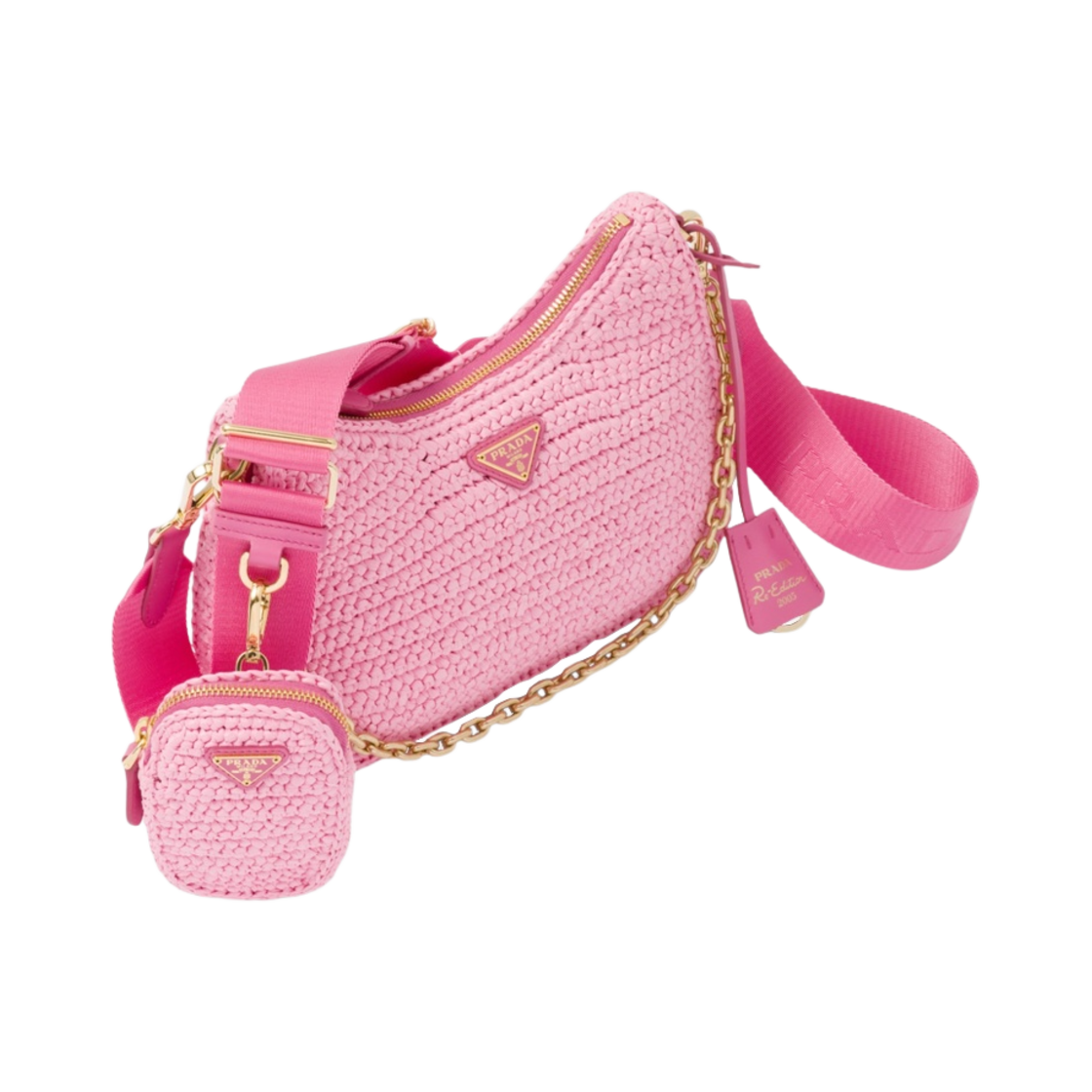 프라다 리에디션 2005 크로쉐 백 페탈 핑크(Prada Re-Edition 2005 Crochet Bag Petal Pink) - 2
