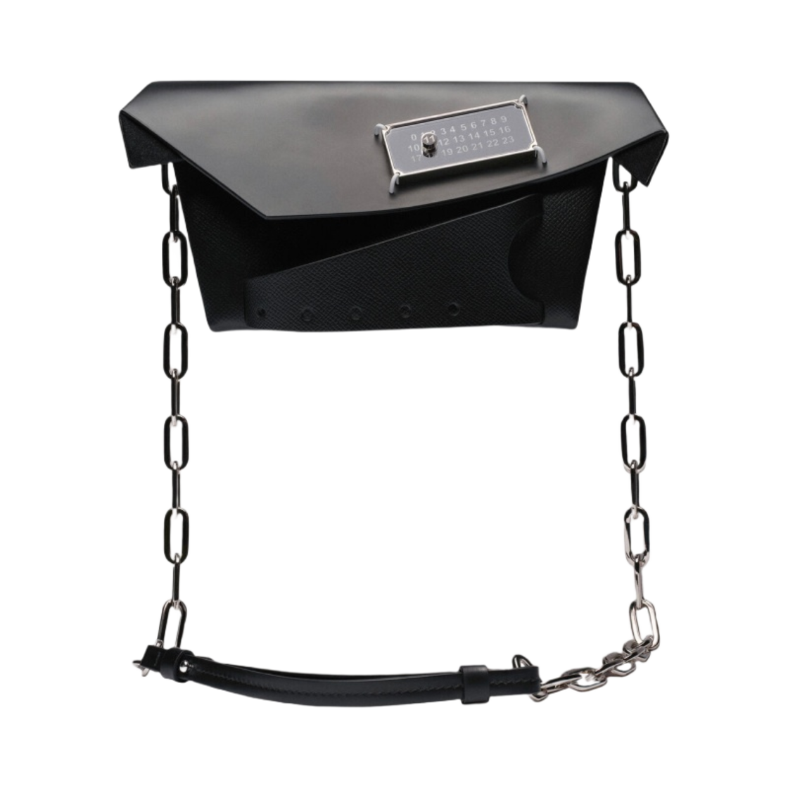 메종 마르지엘라 스내치드 클래식 스몰백 블랙