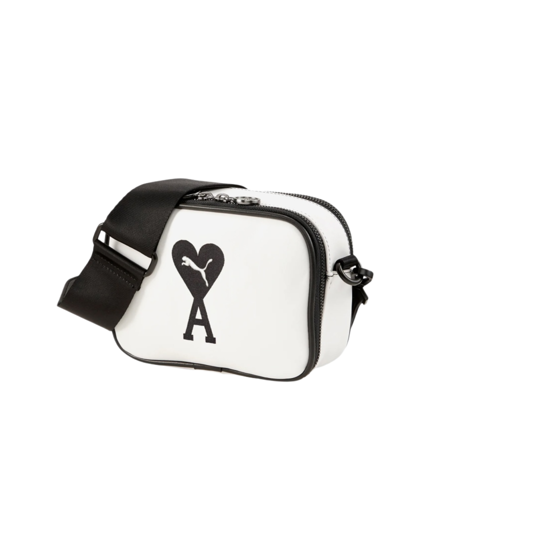 푸마 x 아미 스몰 숄더백 화이트 블랙(Puma x AMI Small Shoulder Bag White Black)