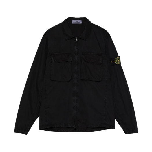 Stone Island 114WN T.CO+OLD Overshirt Black - 22SS