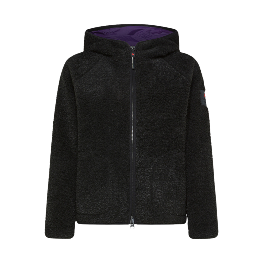 (W) 페트레이 포우 퍼 스웨트셔츠 블랙((W) Peuterey Faux Fur Sweatshirt Black)