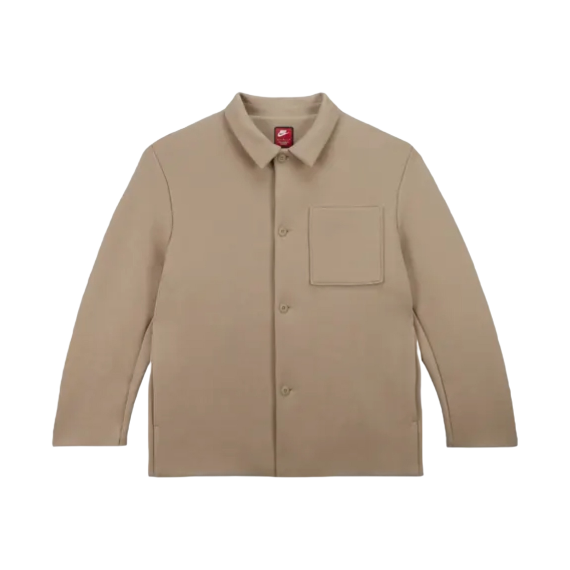 나이키 NSW 테크 플리스 리이매진드 오버사이즈 셔츠 자켓 카키 - US/EU(Nike NSW Tech Fleece Reimagined Oversized Shirt Jacket Khaki - US/EU) - 1