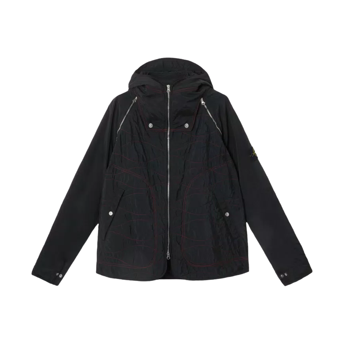 K1S4541000-01S0019-V0029 Stone Island 4100001 Nylon Metal in Econyl Modular Jacket Year of the Snake '025 Black - 25SS