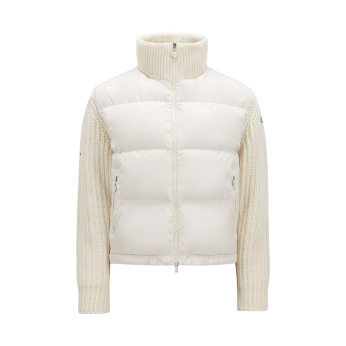 (W) 몽클레르 패딩 울 가디건 밀크 화이트 - 23FW