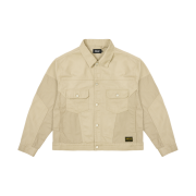 Palace Panel Denim Jacket Stone Grey - 24FW