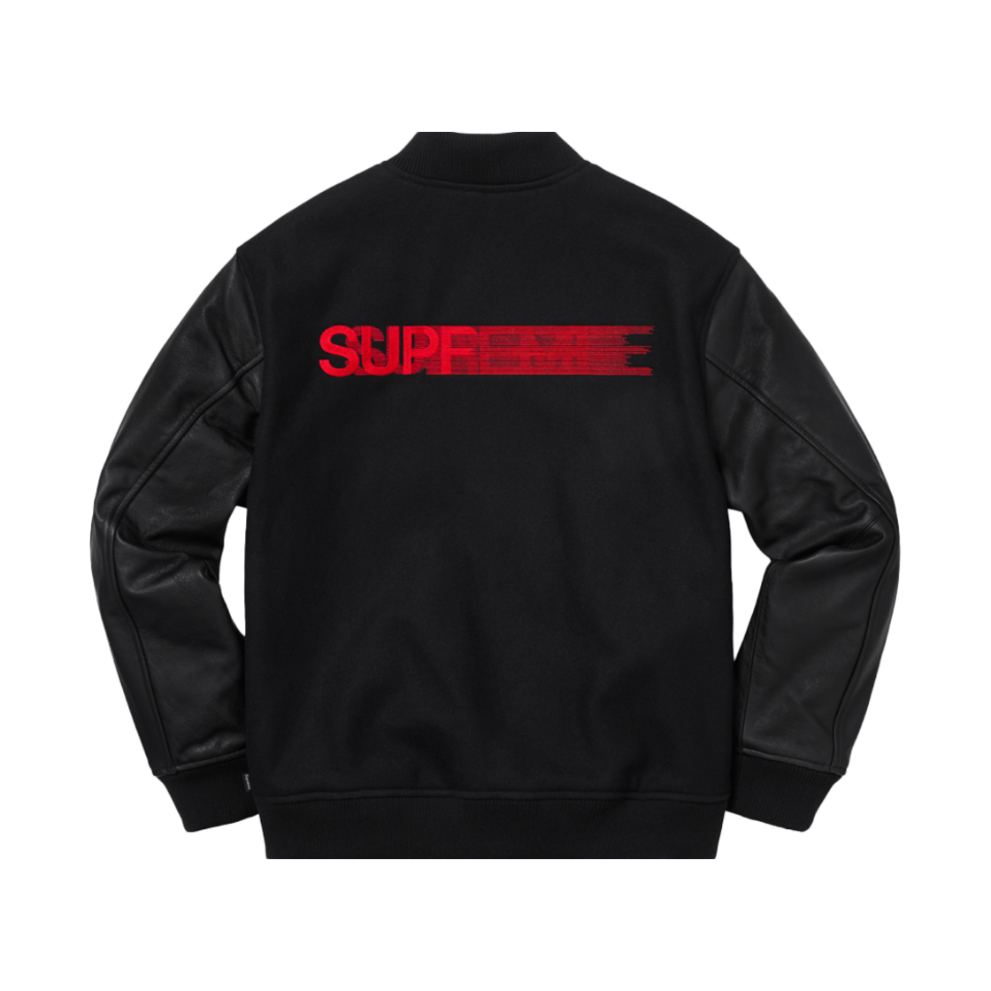 슈프림 모션 로고 바시티 자켓 블랙 - 18FW | Supreme | KREAM