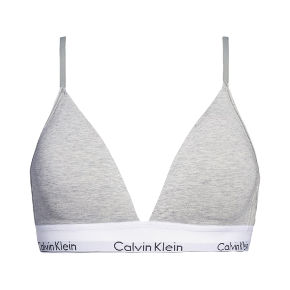 (W) 캘빈 클라인 모던 코튼 라이틀리 라인드 트라이앵글 브라 그레이 헤더((W) Calvin Klein Modern Cotton Lightly Lined Triangle Bra Grey Heather)