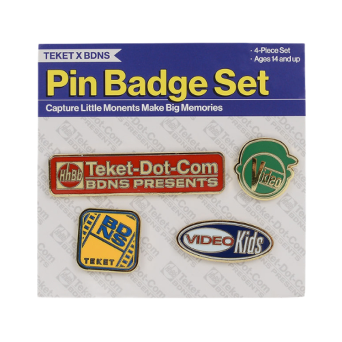 - BDNS x Teket Pin Badge Set Multi