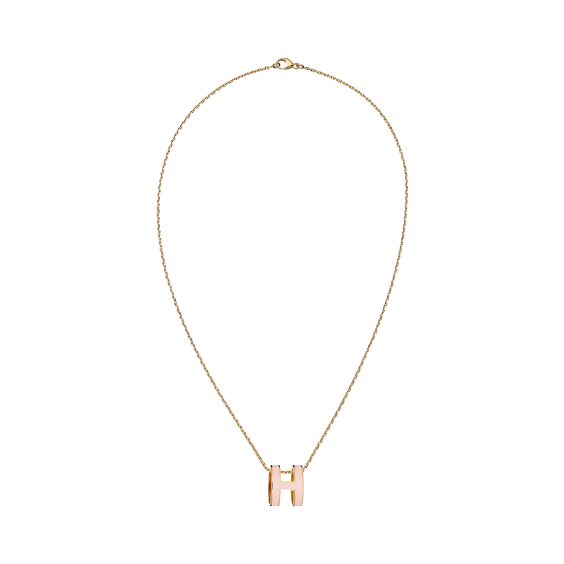 (W) 에르메스 팝아슈 펜던트 골드 하드웨어 & 로즈 드라제