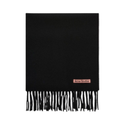 Acne Studios Wool Fringe Muffler Black