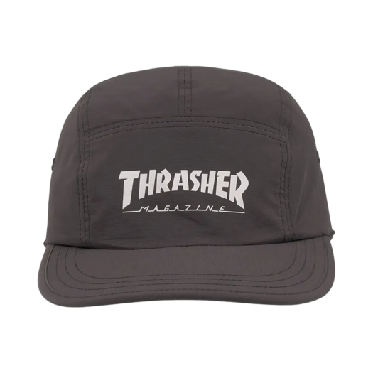 TR2401CA01CH THRASHER Magazine Logo Camp Cap Charcoal