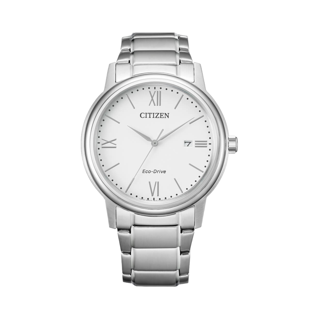 시티즌 에코 드라이브 41.4mm 스테인리스 스틸 화이트 실버(Citizen Eco-Drive 41.4mm Stainless Steel White Silver) - 1