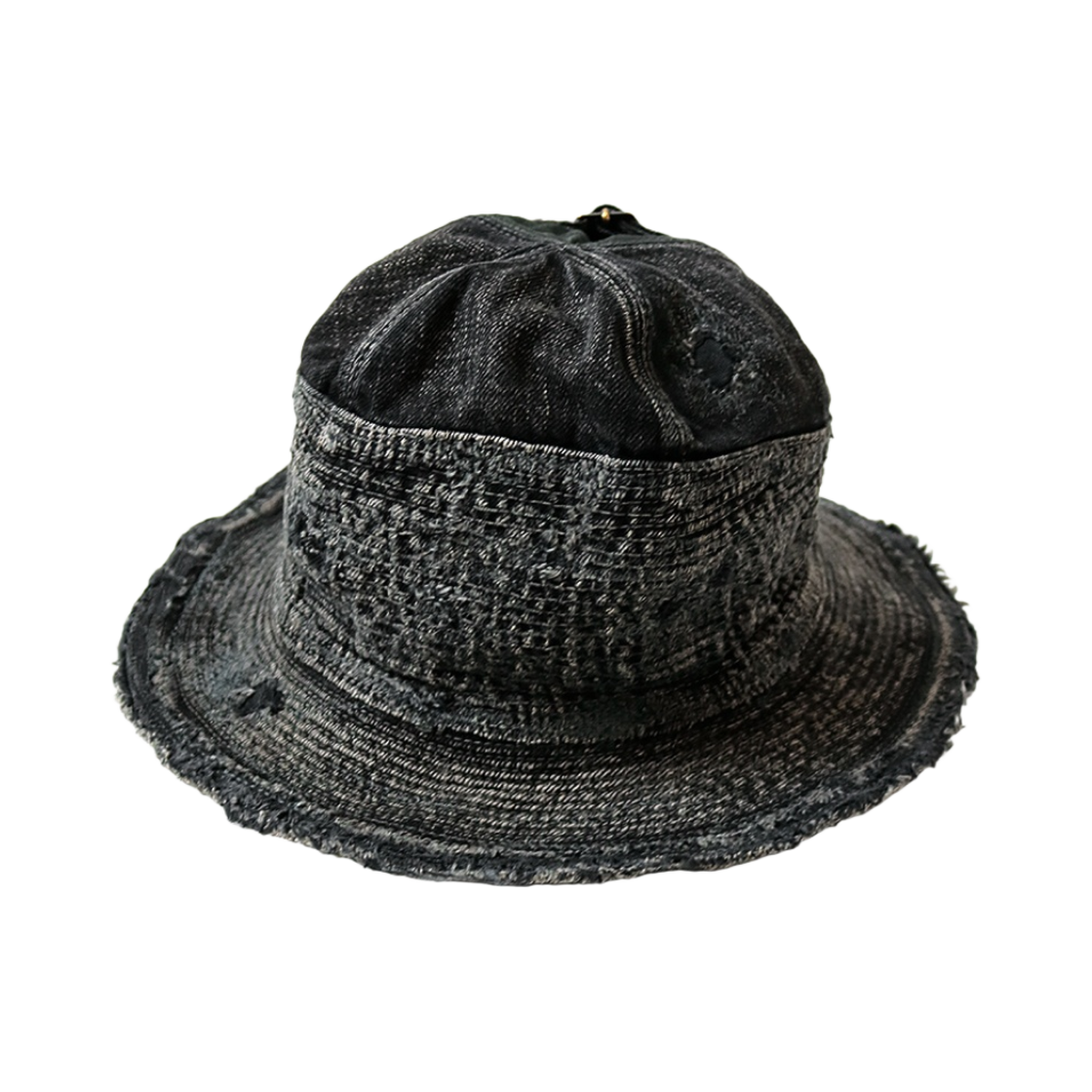 캐피탈 11.5온즈 블랙 X 블랙 데님 올드 맨 앤 더 씨 햇 블랙(Kapital 11.5 oz. Black X Black Denim The Old Man and The Sea Hat Black) - 2