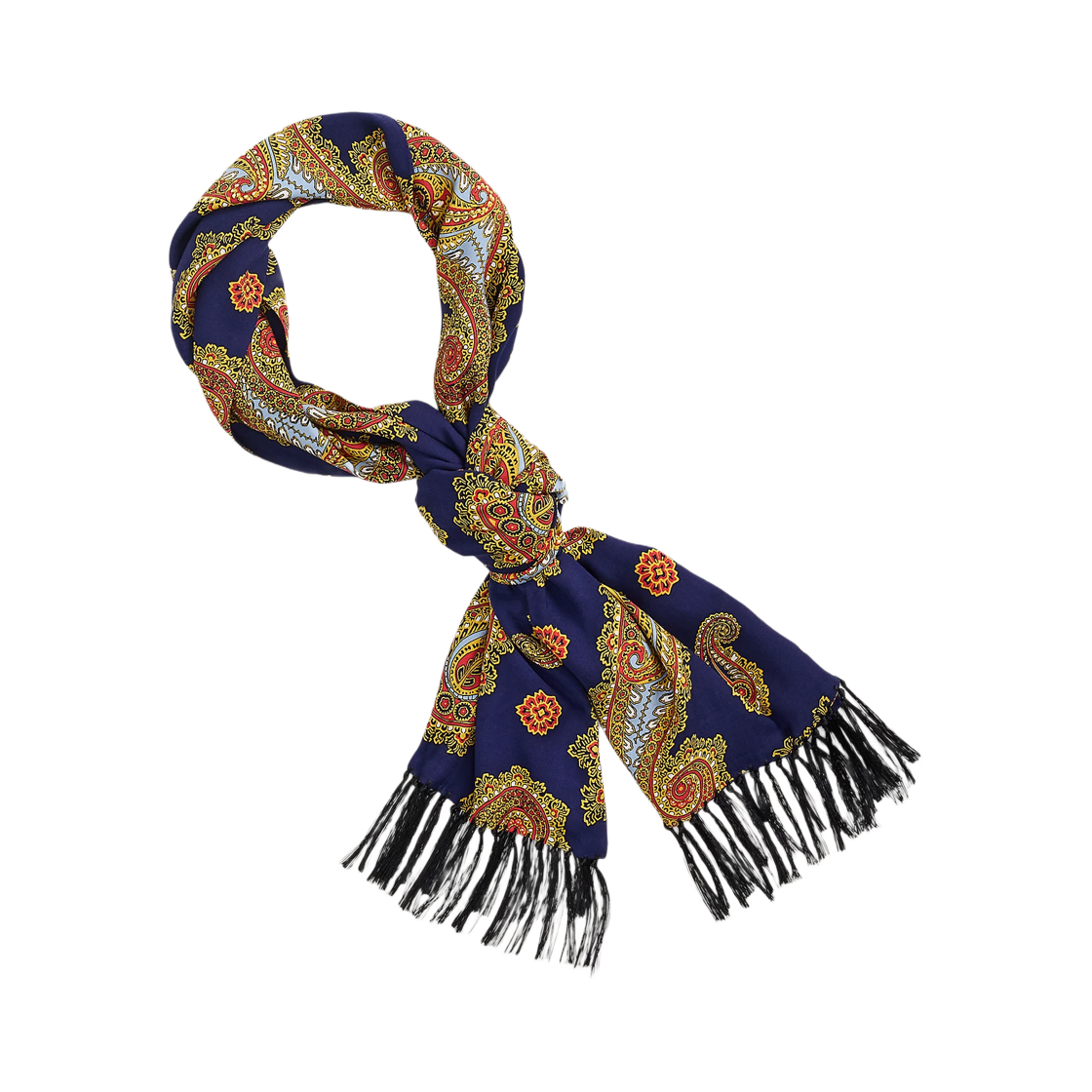 더블알엘 태슬 페이즐리 프린트 스카프 네이비 멀티(Double RL Tassel Paisley Print Scarf Navy Multi) - 2
