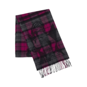 Hysteric Glamour MAC.N Guitar Girl Check Scarf Purple