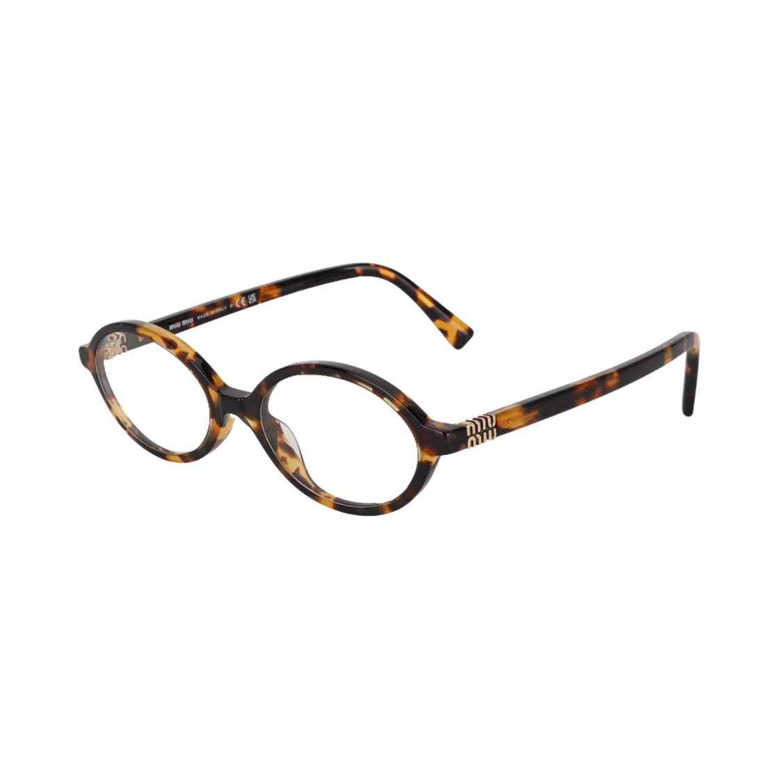 Miu Miu (W) Miu Miu Regard Sunglasses Blue Lenses Honey Tortoiseshell Acetate Standard fit · ONE SIZE