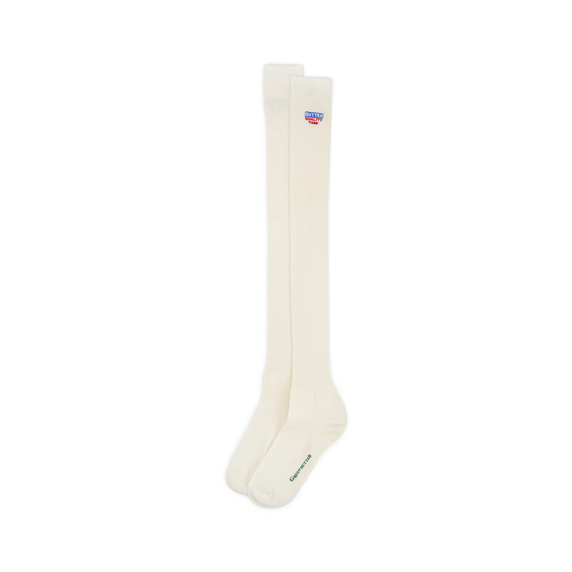 그린버터 버터 하이 니 삭스 크림(Greenbutter Butter High Knee Socks Cream)