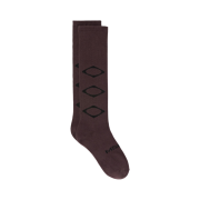 (W) Mischief Rhombus Knee Socks Purple