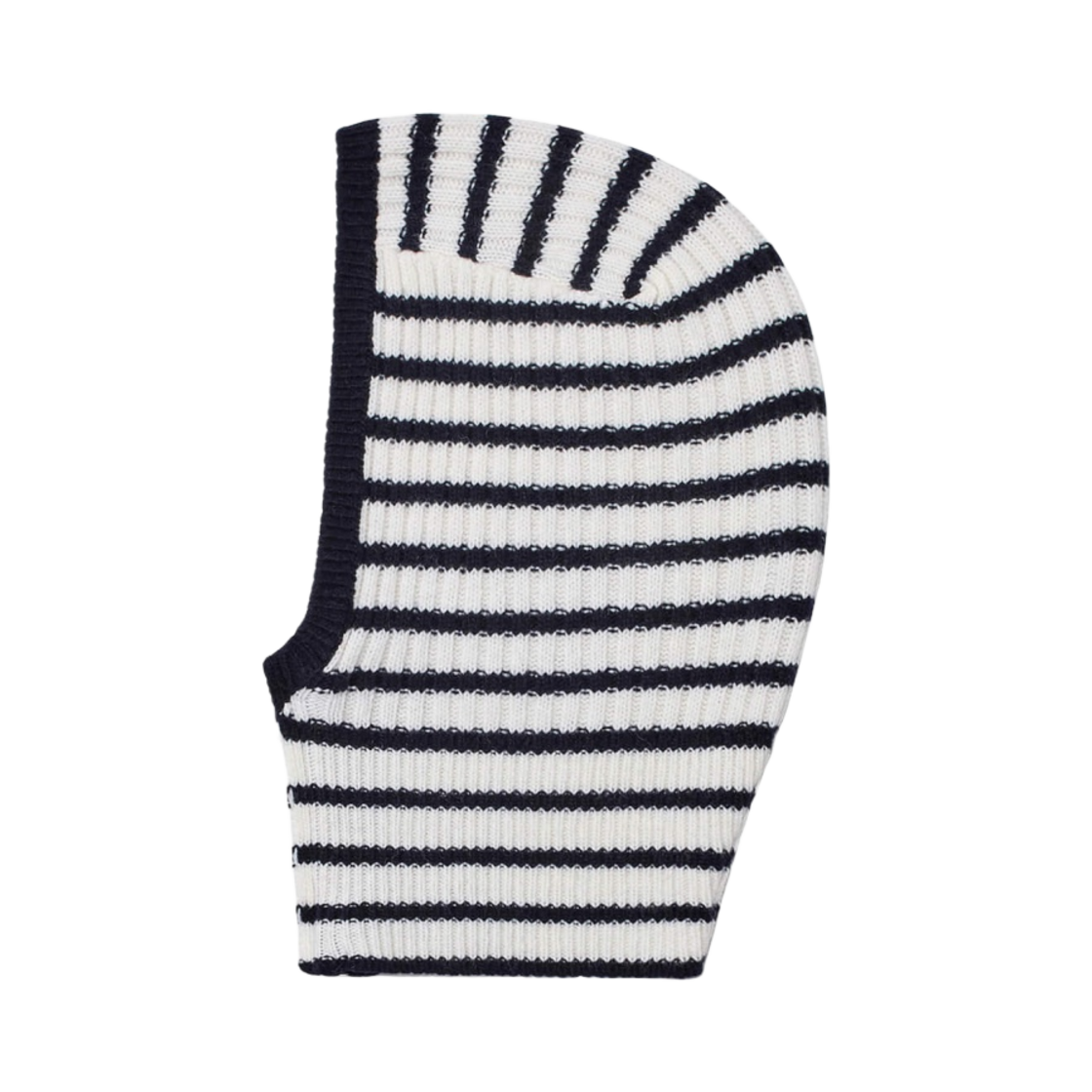 (W) 오픈 Yy 스트라이프 집업 발라클라바 아이보리