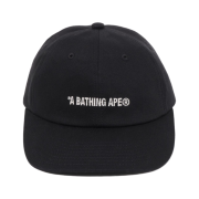 BAPE Logo Cap Black