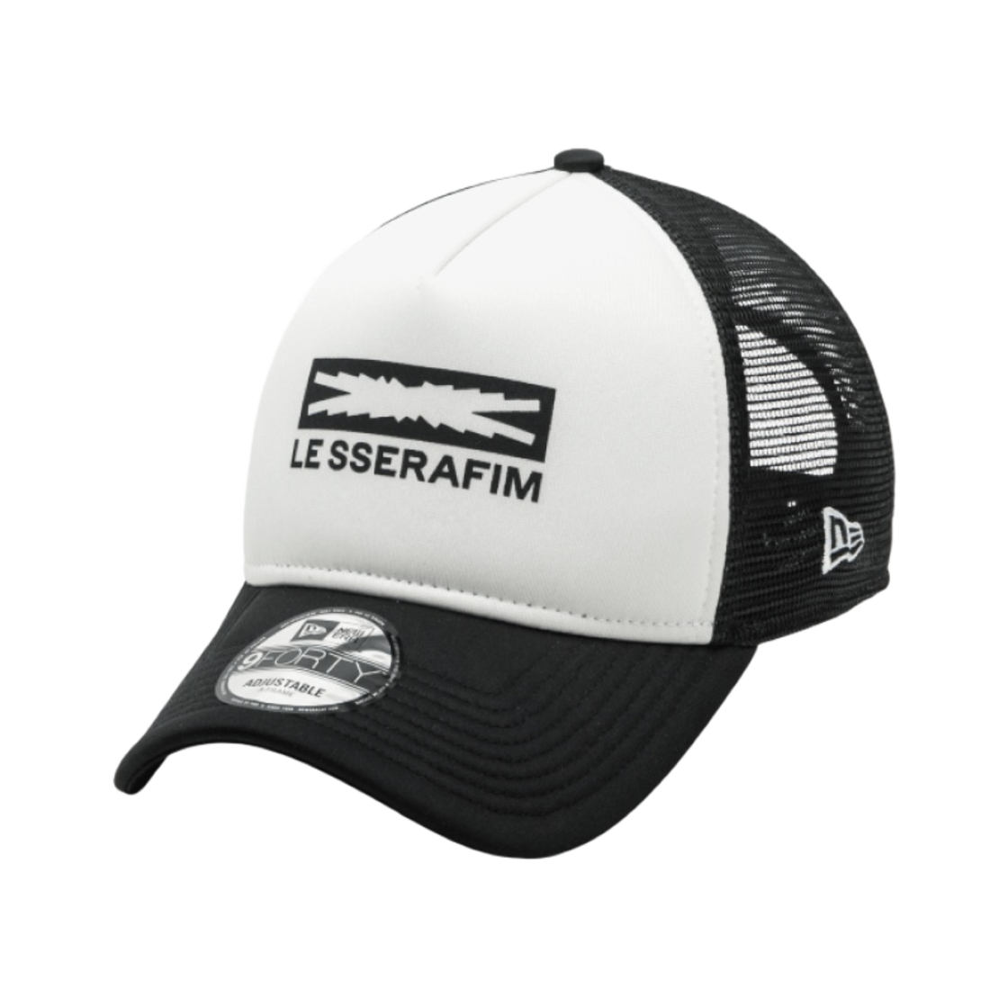 뉴에라 x 르세라핌 트러커 캡 블랙(New Era x LE SSERAFIM Trucker Cap Black)