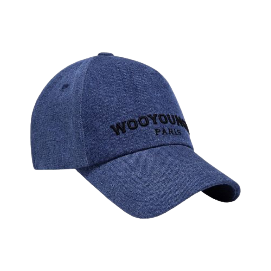 【WOOYOUNGMI】 Wooyoungmi Logo Ball Cap Black - 23SS Black Embroidered Ball Cap - WOOYOUNGMI