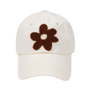 The Museum Visitor Bookle Flower Ballcap Ivory