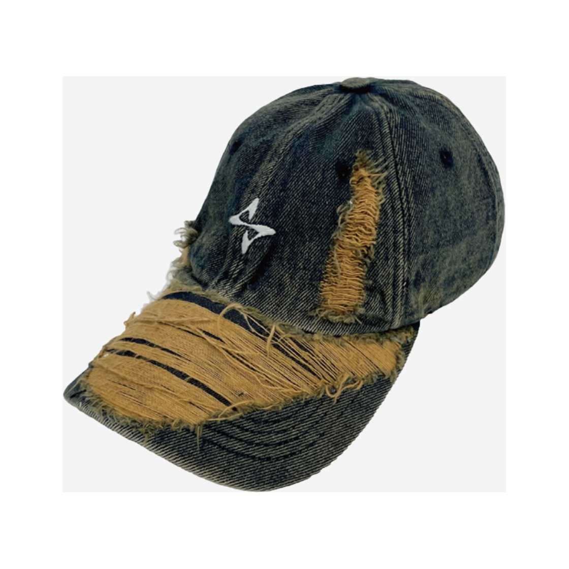 BLR24SSCP03LD BLR Grunge Denim Cap Navy