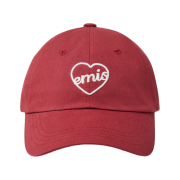 Emis Heart Ball Cap Red