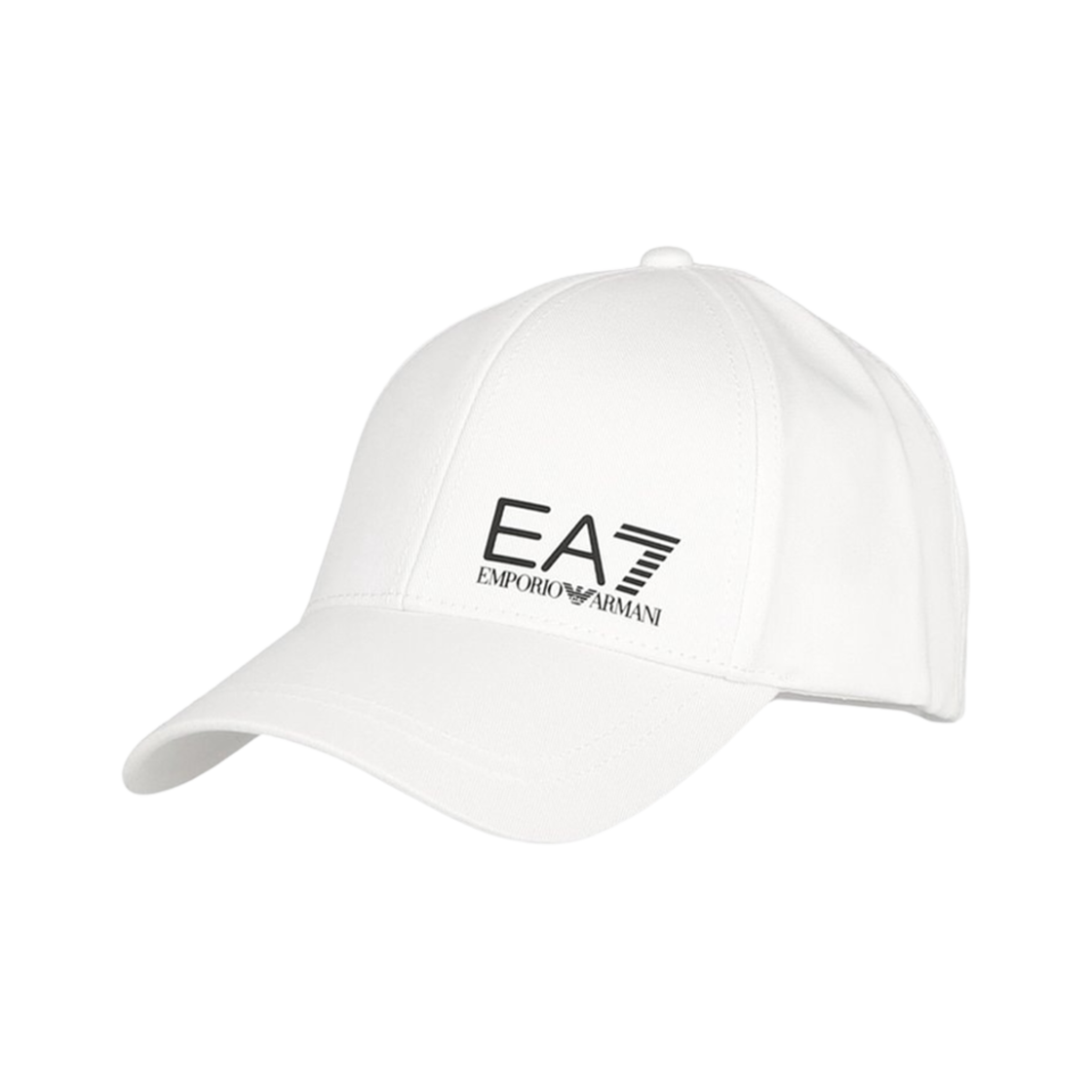 7X000005AF11989M0014 Emporio Armani EA7 Logo Print Ball Cap White Black
