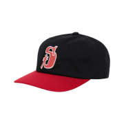 Stussy Vintage S Low Pro Cap Black Red