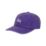 Stussy Washed Stock Low Pro Cap Grape