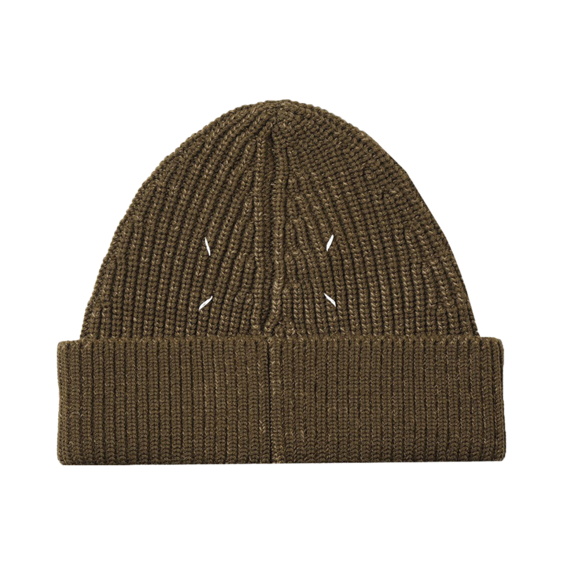 S50TC0051S17791728F Maison Margiela Four Stitches Beanie Olive