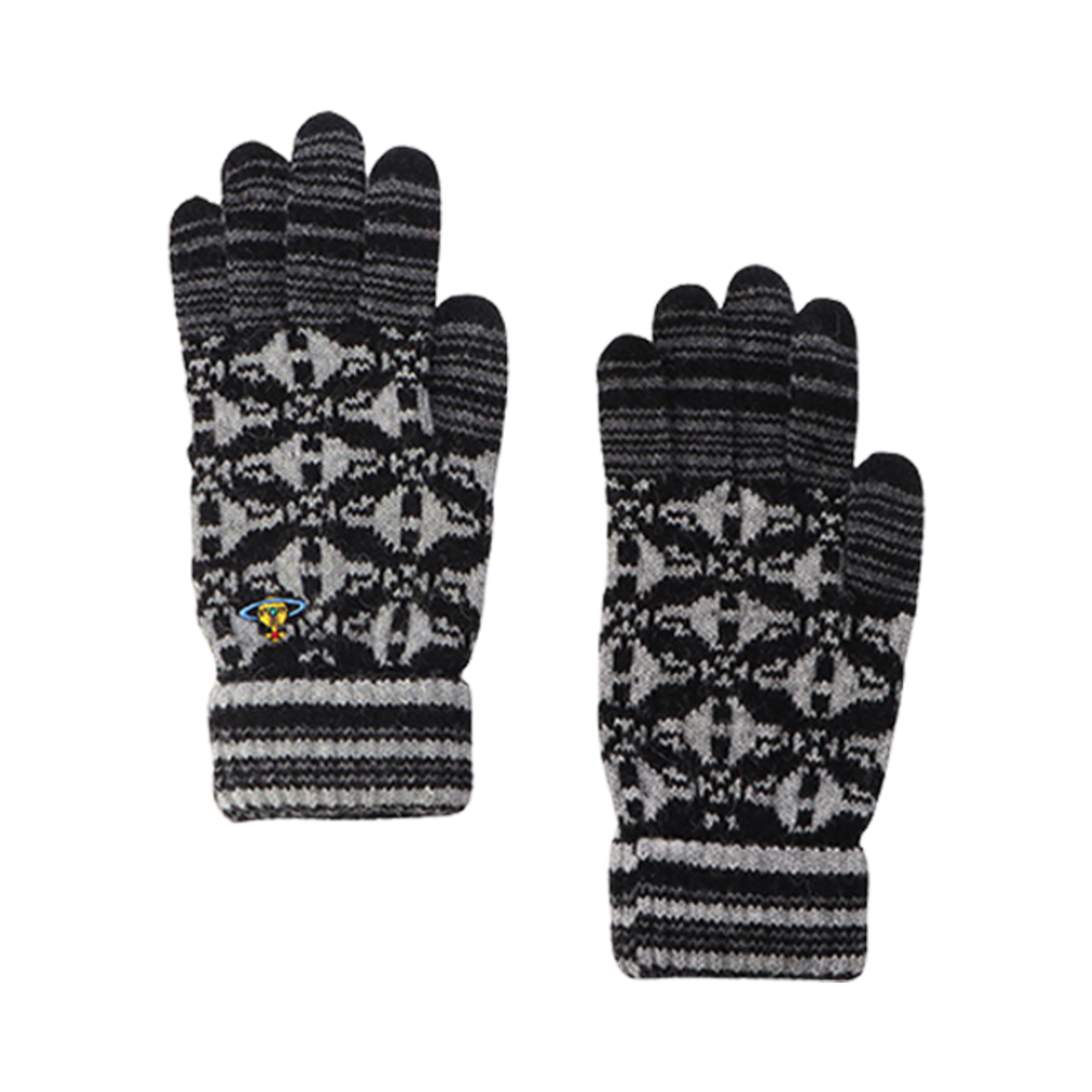 (W) 비비안 웨스트우드 머드 오브 니트 글러브 블랙