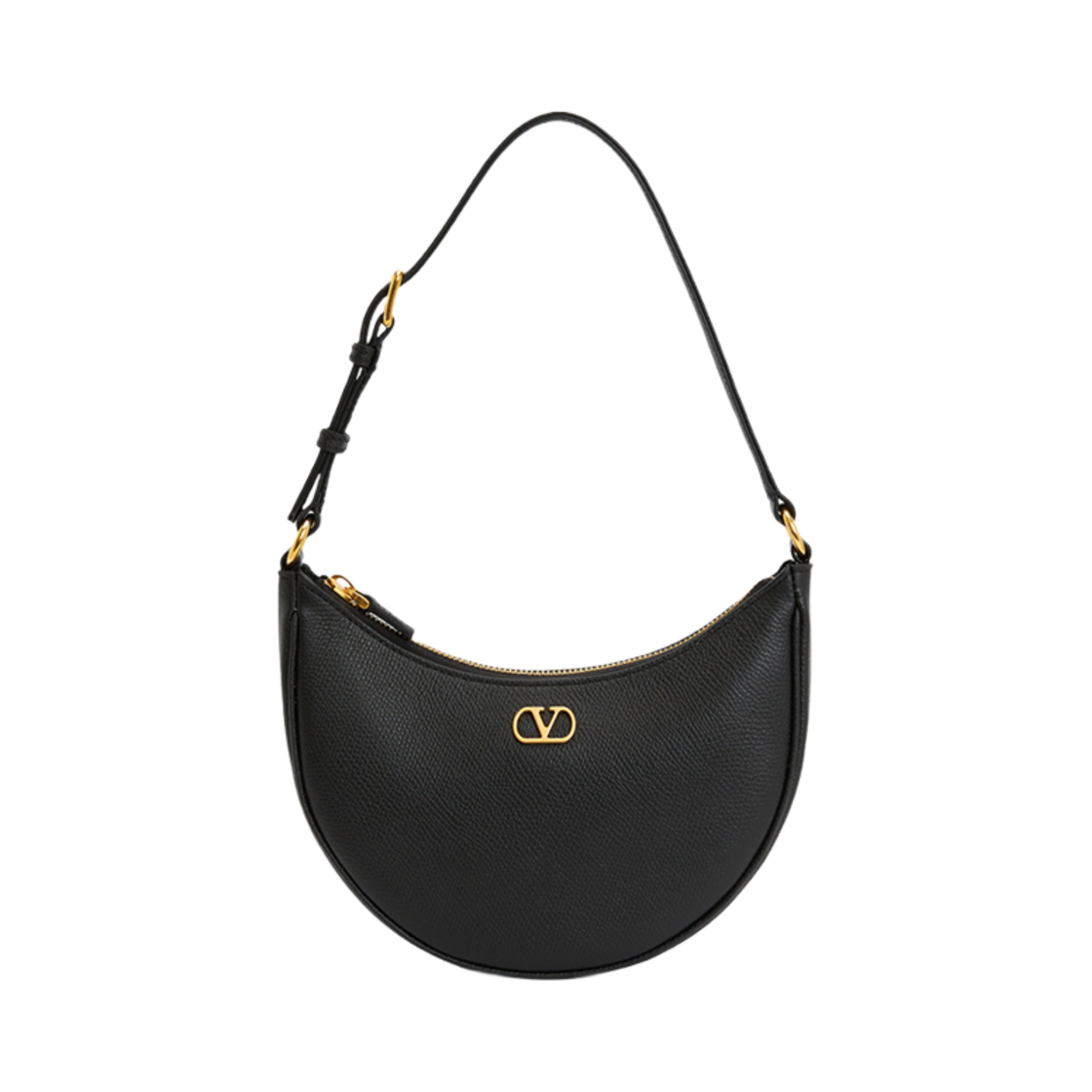 발렌티노 V 로고 시그니처 호보백 블랙(Valentino V Logo Signature Hobo Bag Black)