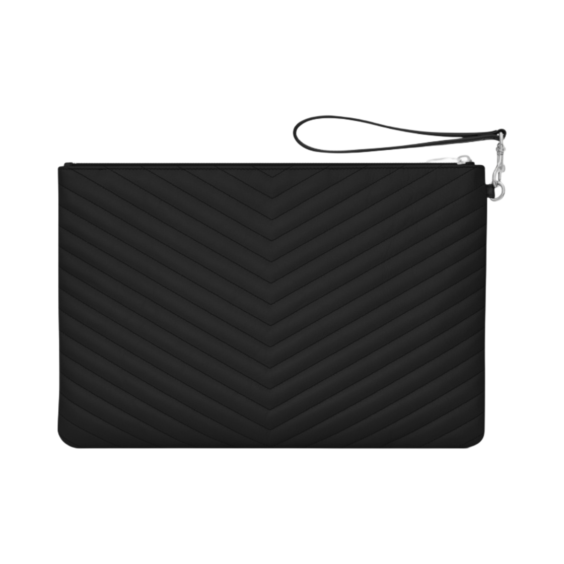 생로랑 그랑 드 뿌드르 엠보스 레더 카산드라 마틀라세 도큐먼트 홀더 블랙(Saint Laurent Cassandre Matelass Document Holder in Grain de Poudre Embossed Leather Black) - 2